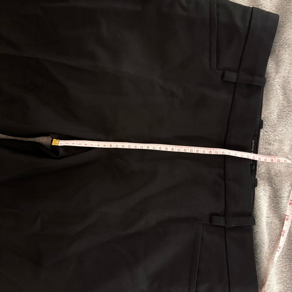 Banana Republic 100% Italian Wool Classic Black Straight Leg Dress Pants-Size 12 - Picture 11 of 14